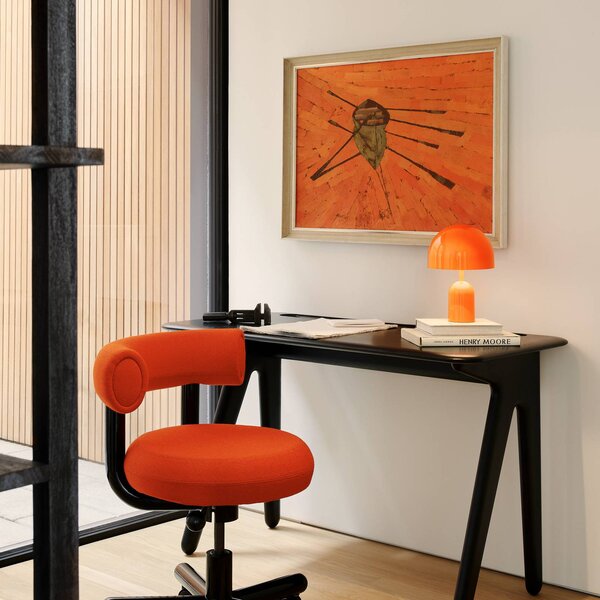 Tom Dixon Akumulátorová stolní lampa BELL PORTABLE, červená, 28 cm IP44, stmívatelný, Červená, Obývací pokoj / jídelna, Plast, Design