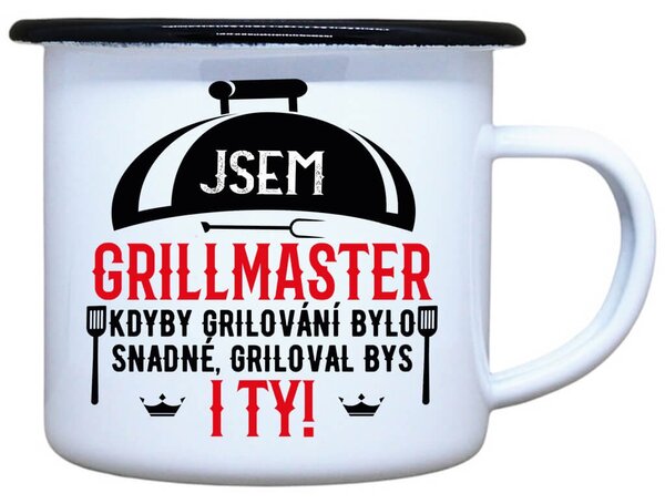Smaltovaný plecháček Grillmaster Objem: 330 ml