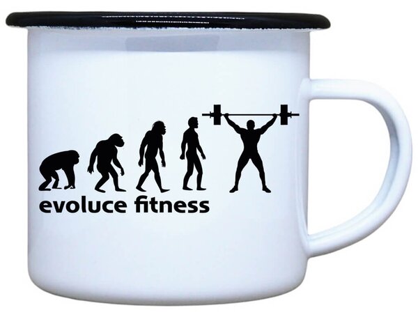 Smaltovaný plecháček Evoluce fitness Objem: 330 ml