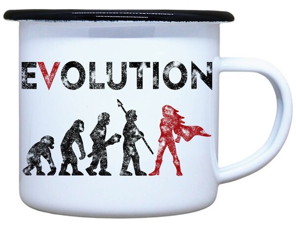 Smaltovaný plecháček Evoluce hrdinky Objem: 330 ml
