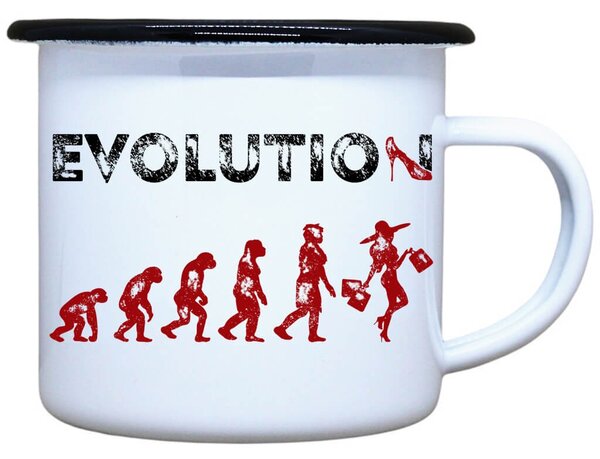 Smaltovaný plecháček Evoluce nákupy Objem: 330 ml