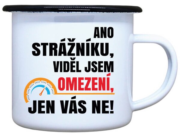Smaltovaný plecháček Omezení Objem: 330 ml