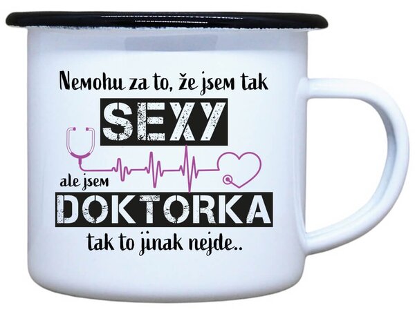Plecháček s potiskem Sexy doktorka Objem: 330 ml