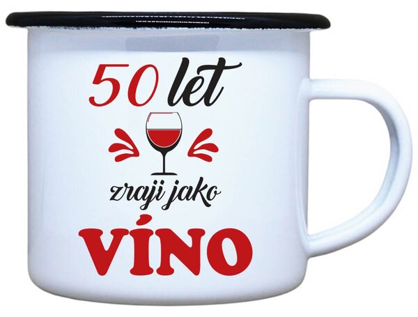 Plecháček s potiskem Zraji jako víno Objem: 330 ml