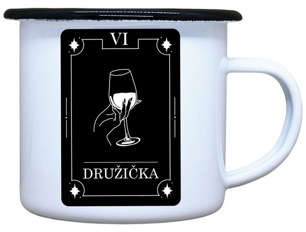 Plecháček s potiskem Družička tarot Objem: 330 ml