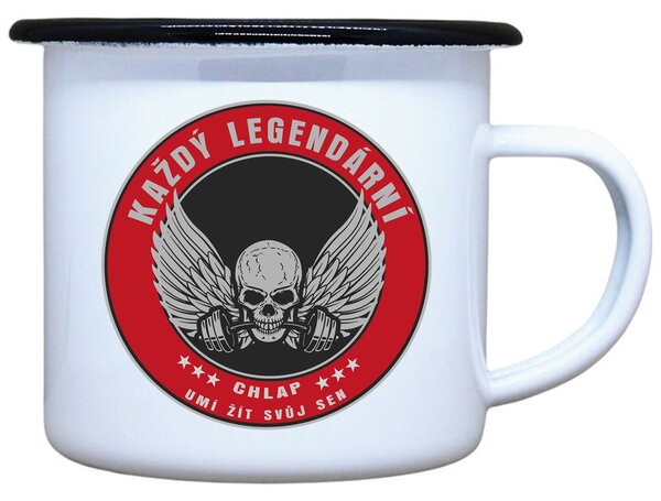 Plecháček Legendární chlap fitness Objem: 330 ml