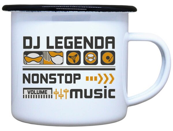Plecháček s potiskem DJ legenda Objem: 330 ml
