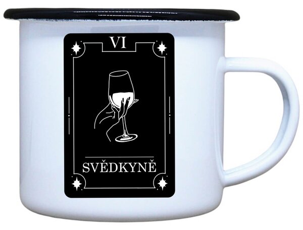 Plecháček s potiskem Svědkyně tarot Objem: 330 ml