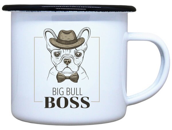 Plecháček s potiskem Big bull boss Objem: 330 ml