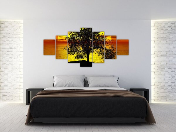 Obraz siluety stromu (210x100 cm)