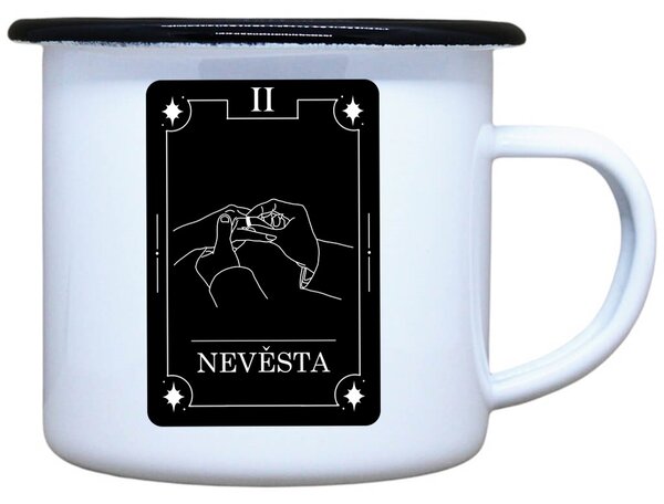 Plecháček s potiskem Nevěsta tarot Objem: 330 ml