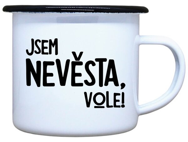 Plecháček s potiskem Jsem nevěsta, vole! Objem: 330 ml