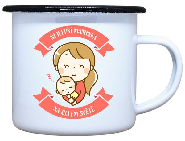 Plecháček s potiskem Nejlepší maminka Objem: 330 ml