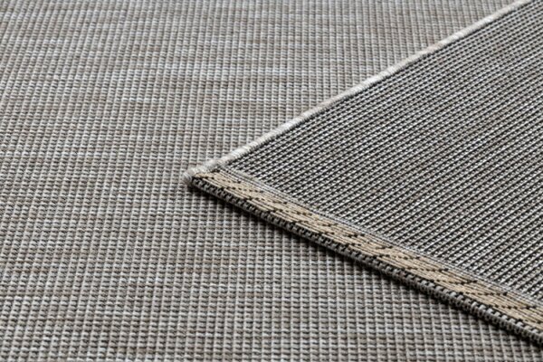 Koberec Sizal Floorlux 20580 jednobarevný - stříbrný / černý