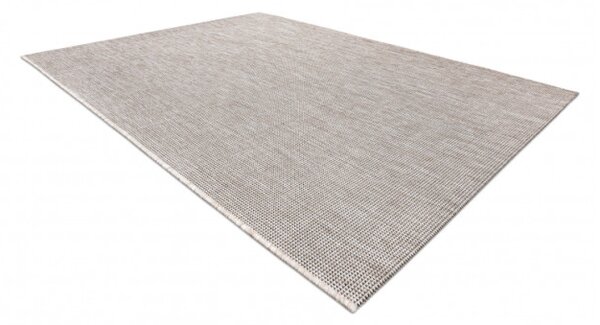 Koberec Sizal Floorlux 20580 jednobarevný - stříbrný / černý