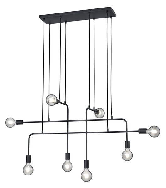 Moderní závěsná lampa černá 8-světlo - Tibo