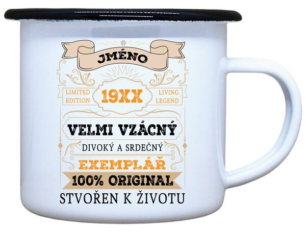 Plecháček s potiskem Velmi vzácný Objem: 330 ml