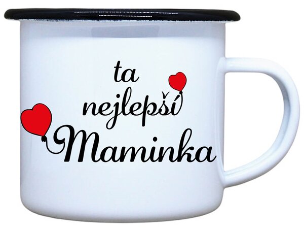 Plecháček s potiskem Ta nejlepší maminka Objem: 330 ml