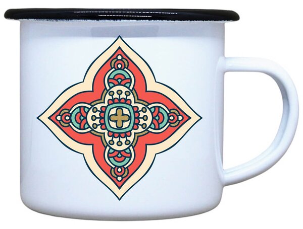 Plecháček s potiskem mandaly, 330 ml, Vyberte vzor: Šipky