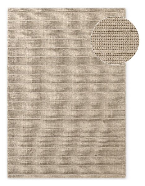 Béžový ručně tkaný vlněný koberec 80x150 cm Camden Parker – Ted Baker