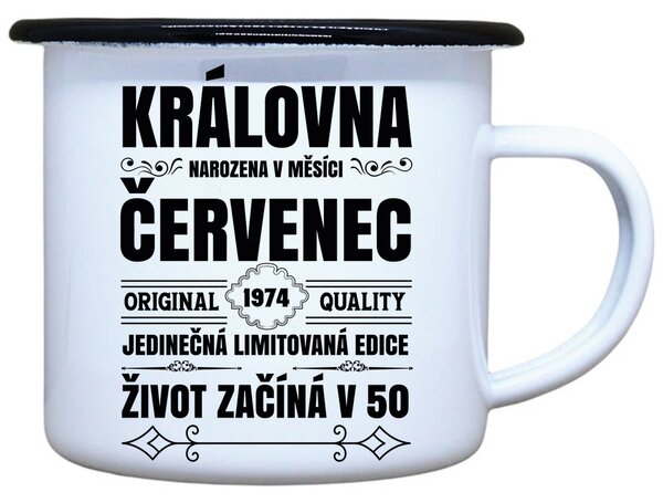 Plecháček s potiskem Narození královny Objem: 330 ml