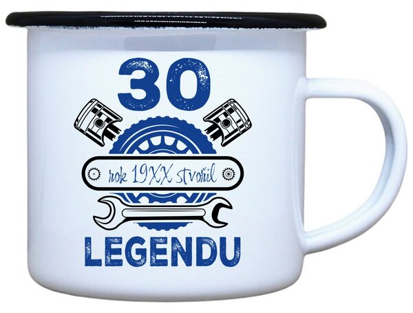 Plecháček s potiskem Legenda 30 Objem: 330 ml