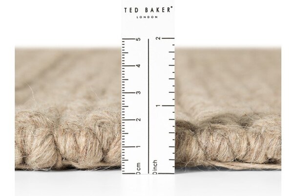 Béžový ručně tkaný vlněný běhoun 80x250 cm Camden Parker – Ted Baker