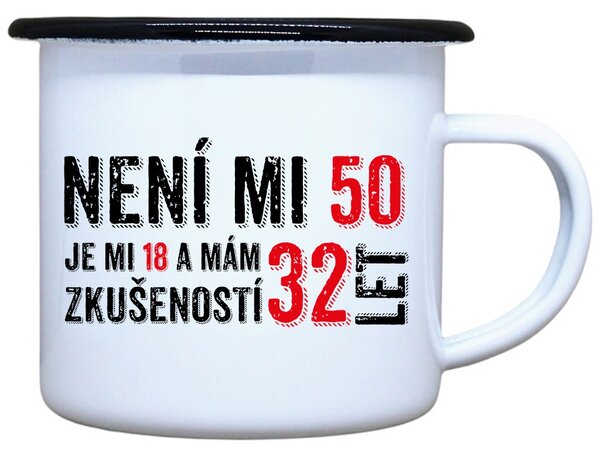 Plecháček s potiskem 32 let zkušeností Objem: 330 ml