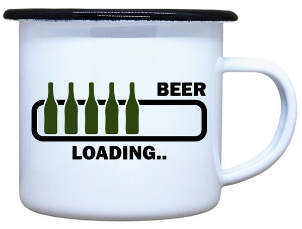 Plecháček s potiskem Beer loading Objem: 330 ml