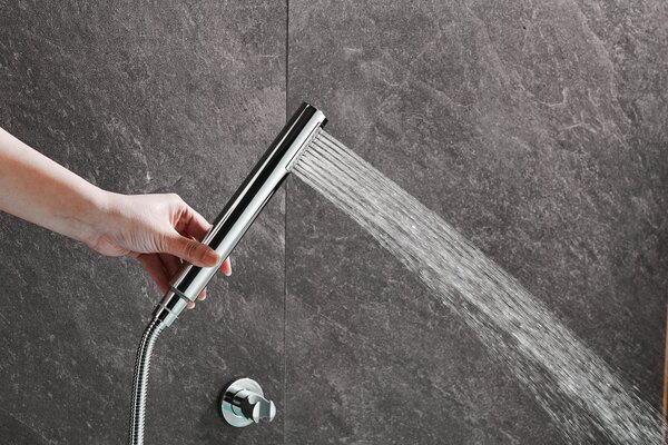 Gamma Roy, termostatická vanová baterie s ruční sprchovou soupravou, chromová, GMA-BRYPWT-CH