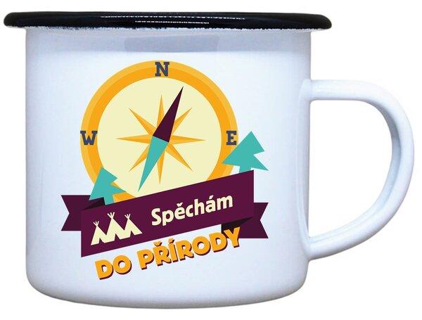 Plecháček s potiskem Spěchám do přírody Objem: 330 ml