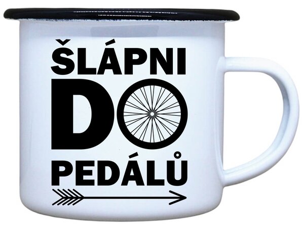 Plecháček s potiskem Šlápni do pedálů Objem: 330 ml