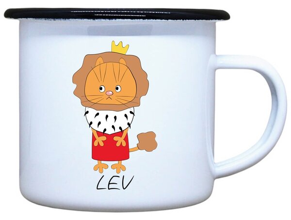 Plecháček s potiskem Zvěrokruh kočky Lev Objem: 330 ml
