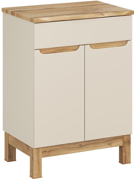 Sada skříňka Comad Bali Cashmere BALI CASHMERE 82-60-46-2D, deska na skříňku Comad Nature Wotan NATURE WOTAN 89-60-46 M