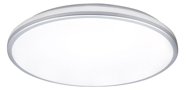 Solight Koupelnové LED stropní svítidlo se stříbrným rámečkem 18W IP54 CCT WO796