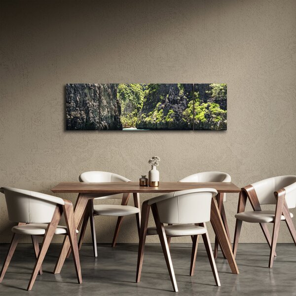 Obraz horské řeky (170x50 cm)