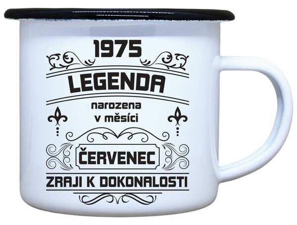 Plecháček s potiskem bílý Zraji k dokonalosti, 330 ml