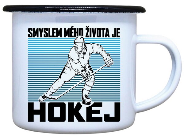 Plecháček s potiskem Hokej smysl života Objem: 330 ml