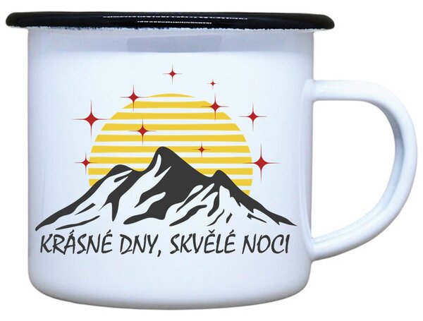 Plecháček s potiskem Krásné dny Objem: 330 ml