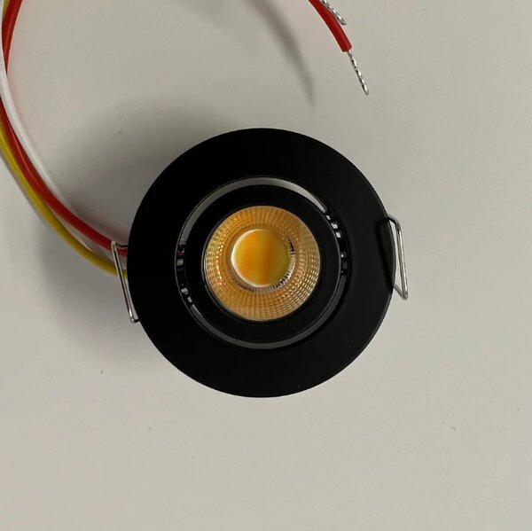 Zápustné LED bodové svítidlo Minalox D42, 3W, CCT 1800-4500K, 24V Barva: Černá