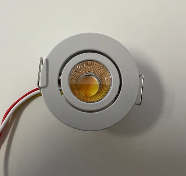 Zápustné LED bodové svítidlo Minalox D42, 3W, CCT 1800-4500K, 24V Barva: Černá