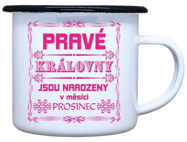 Plecháček s potiskem Pravé královny Objem: 330 ml