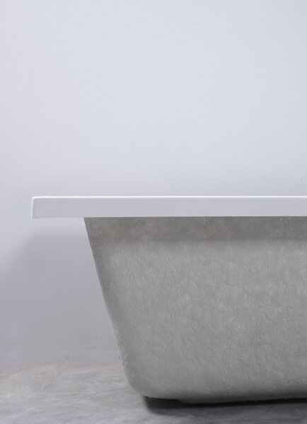 Erga Pureline-S, vana 1400x700x400 mm bez nožiček, bílá lesklá, ERG-V07-PURELINE-S-140x070-WH