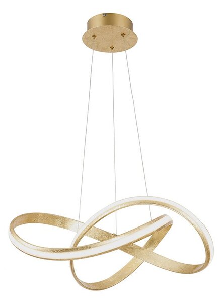 Designová závěsná lampa zlatá včetně LED 60 cm - Belinda