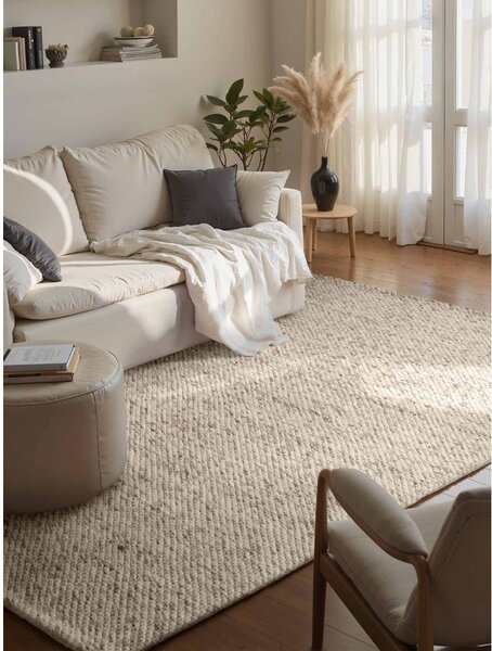 Béžový/v přírodní barvě ručně tkaný vlněný koberec 160x230 cm Lyon Beans – Elle Decoration