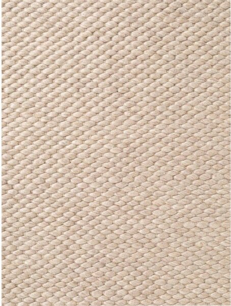 Béžový ručně tkaný vlněný kulatý koberec ø 160 cm Lyon Beans – Elle Decoration