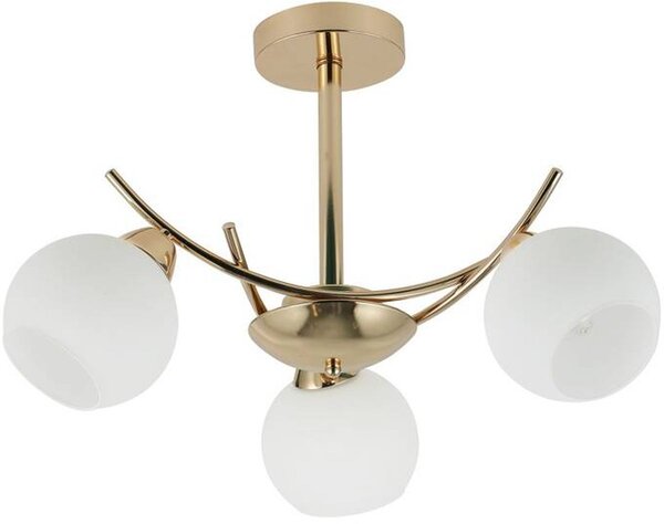 Candellux Amos stropní světlo 3x40 W bílá-zlatá 33-37473