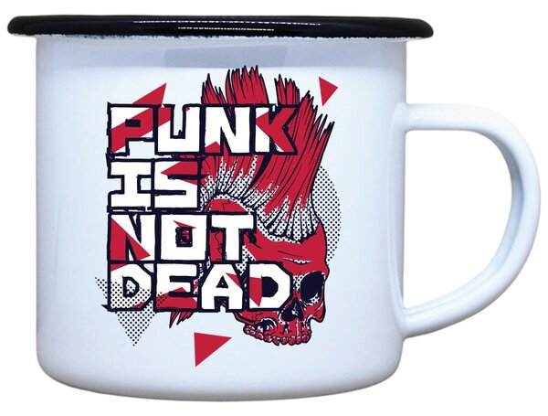 Plecháček s potiskem Punk Objem: 330 ml