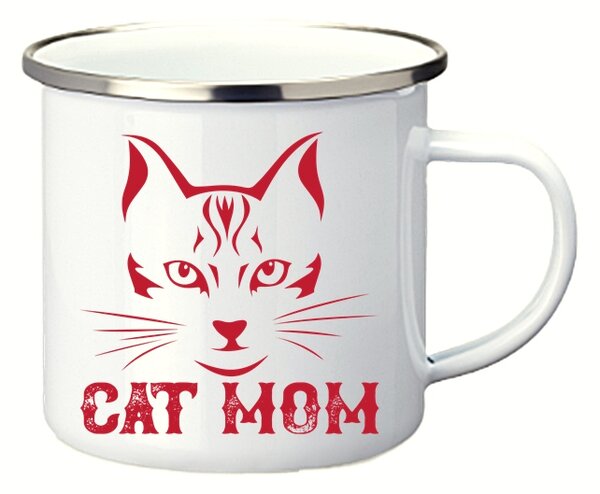 MINI plecháček s potiskem Cat mom