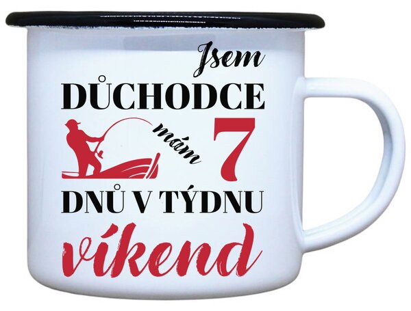 Plecháček s potiskem 7 dnů víkend Objem: 330 ml